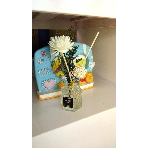 G8A Parfum Ruangan Kamar Rattan Reed Diffuser ZUOHE Hampers Sidang Wisuda Souvenir Rattan Sticks 50ml - Z203