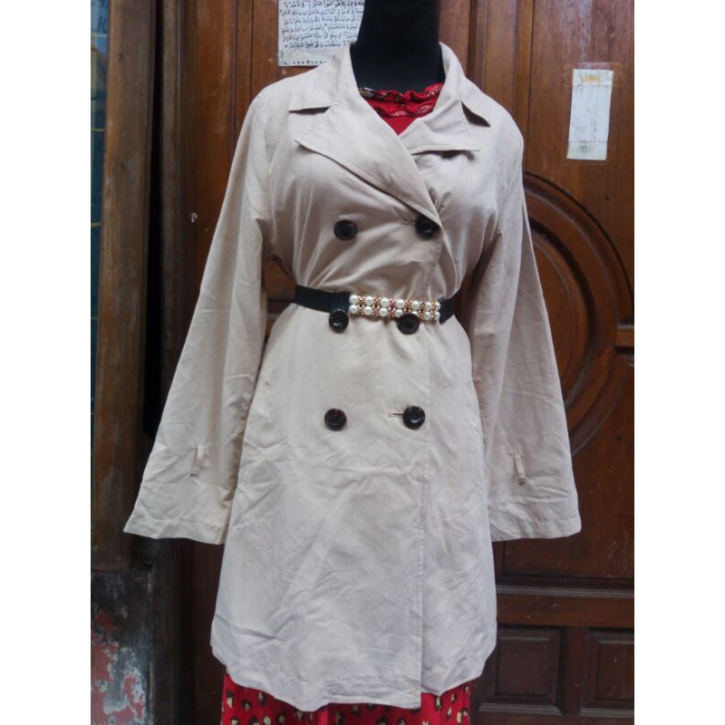 long coat katun suede