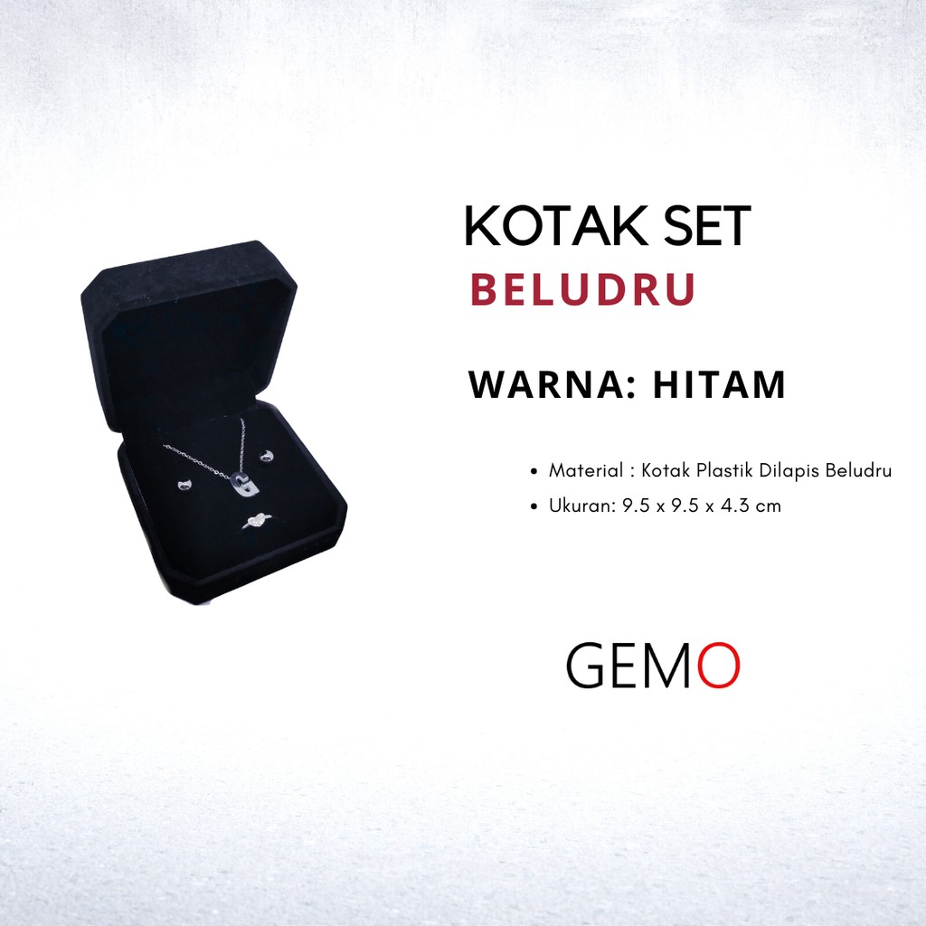 KOTAK PERHIASAN HITAM BELUDRU JEWELRY BOX SET CINCIN KAWIN GELANG KALUNG GIWANG UNIK, MURAH BLUDRU UNTUK SESERAHAN, HANTARAN NIKAH, PERKAWINAN, PERNIKAHAN, TUNANGAN, MAHAR