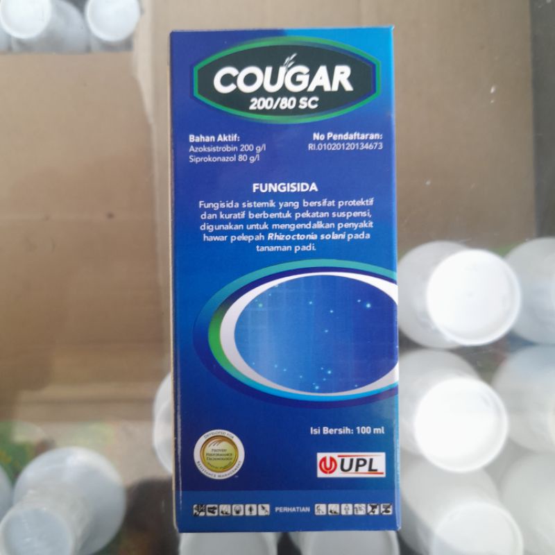Fungisida COUGAR 200/80SC Bahan aktif : Azoksistrobin 200g/l + Siprokonazol 80g/l 100ml