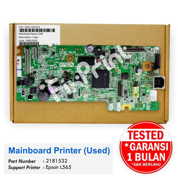 Mainboard Motherboard Printer Epson L565 l565  Logic Board Printer Epson L565 Original  Bekas