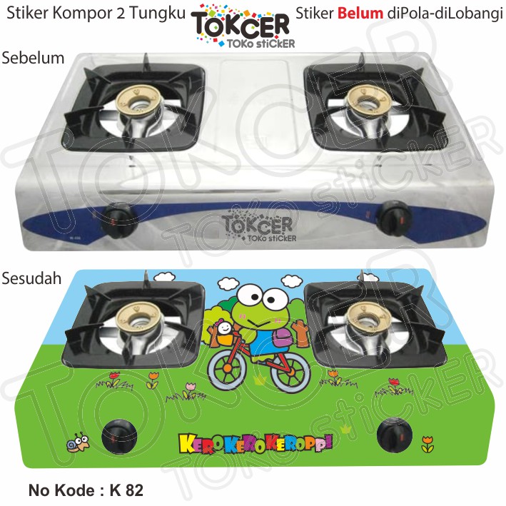 Stiker Kompor 2 Tungku KEROPPI K-82