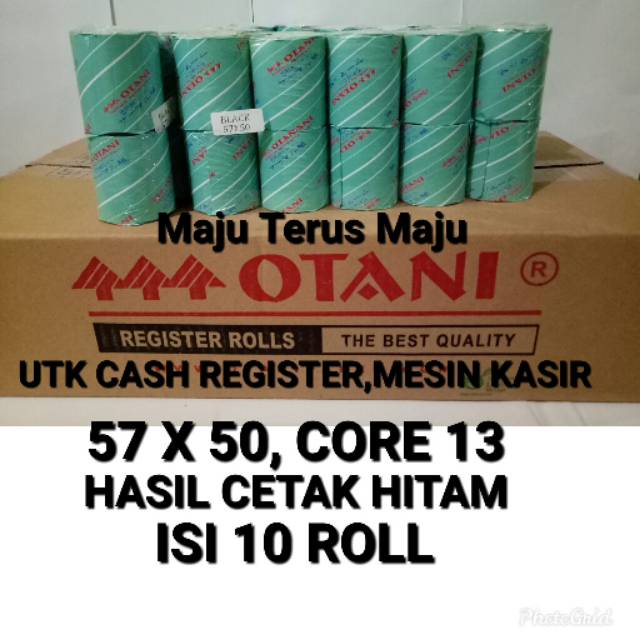 

Kertas Thermal Struk 57x50, Merk Otani Isi 10Roll,Core 13
