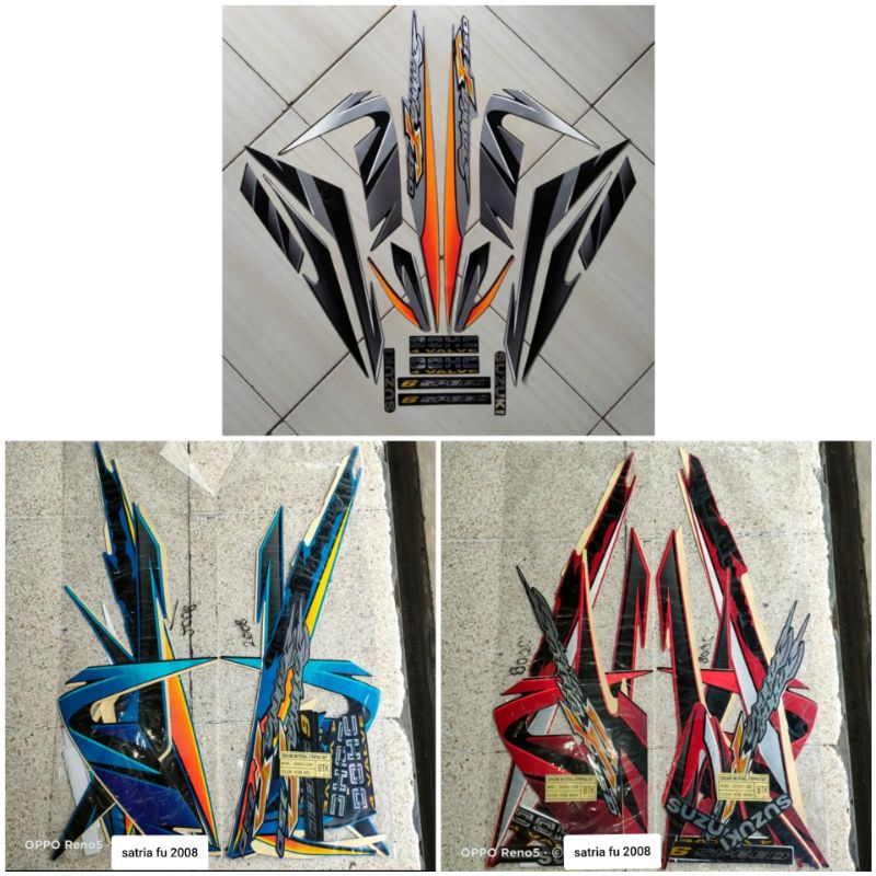 striping sticker suzuki Satria Fu Barong 150 2008
