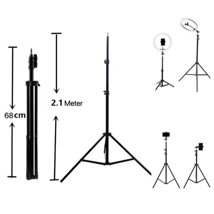 Tripod Handphone 2 Meter Besi Plus Mini ball head Free Holder Hp Free Tomsis Remote Bluetooth