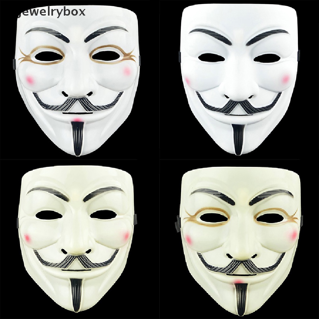 Jewelrybox Topeng Wajah Guy Fawkes Anonymous Untuk Pesta Halloween