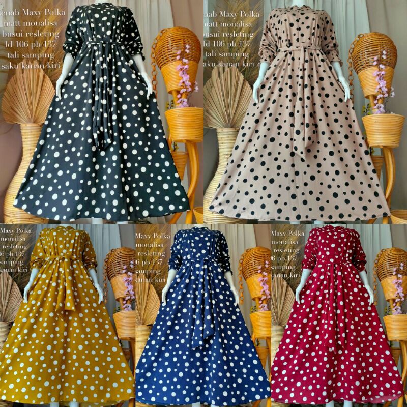 GAMIS MONALISA KLOK LEBAR BAWAH