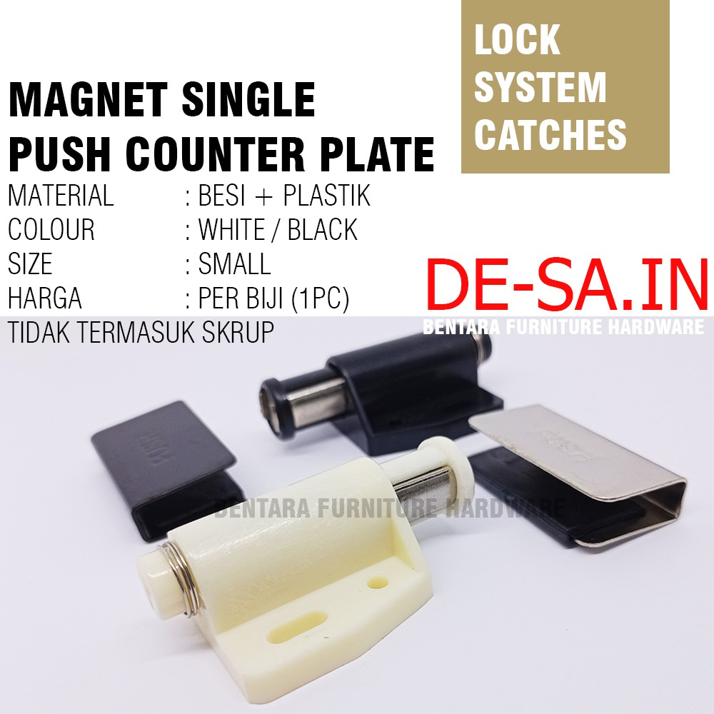 Keces Single Magnet Pintu Kaca - Single Magnetic Latch / Catch for Glass Door