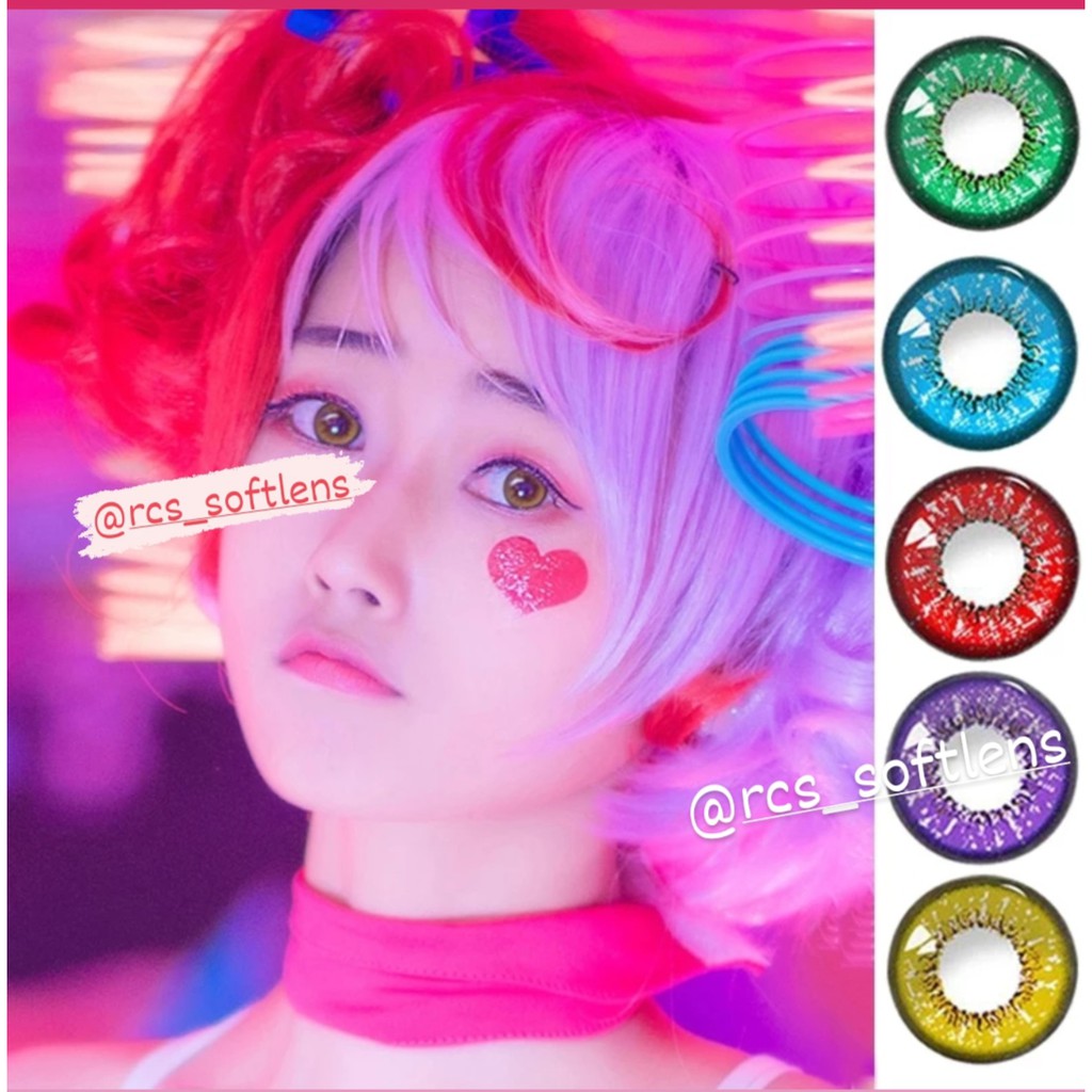 RCS ✅ Softlens cosplay Softlens halloween softlens merah biru hijau Bella series 02