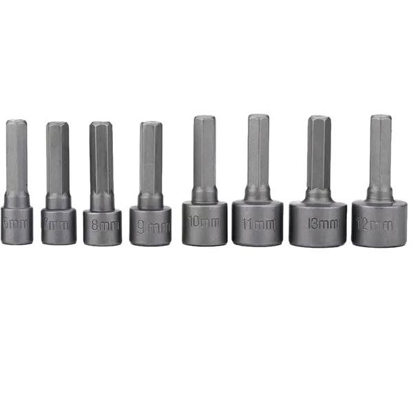 GALERY Kunci Sok Mata Bor Hex Nut Driver Set Kunci Sok Socket Magnetic KJ4