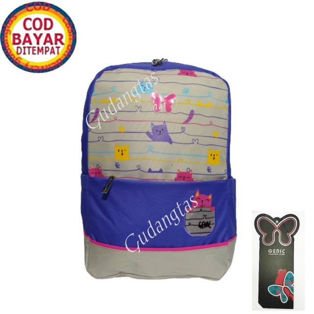 Tas Genic Original  Sekolah Anak Perempuan New Design 29348