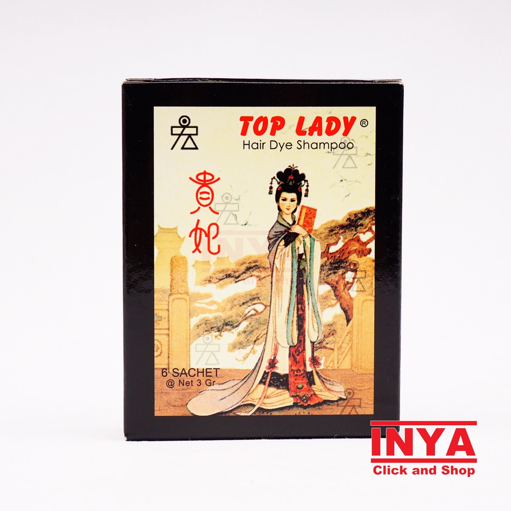 TOP LADY HAIR DYE SHAMPOO 6x3gr BOX