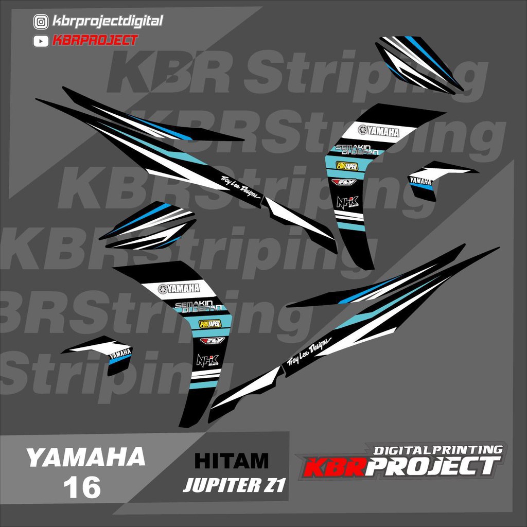 (cod) Stiker Motor jupiter z1 striping list motor yamaha jupiter z1 16 Racing jupiterz1 road race