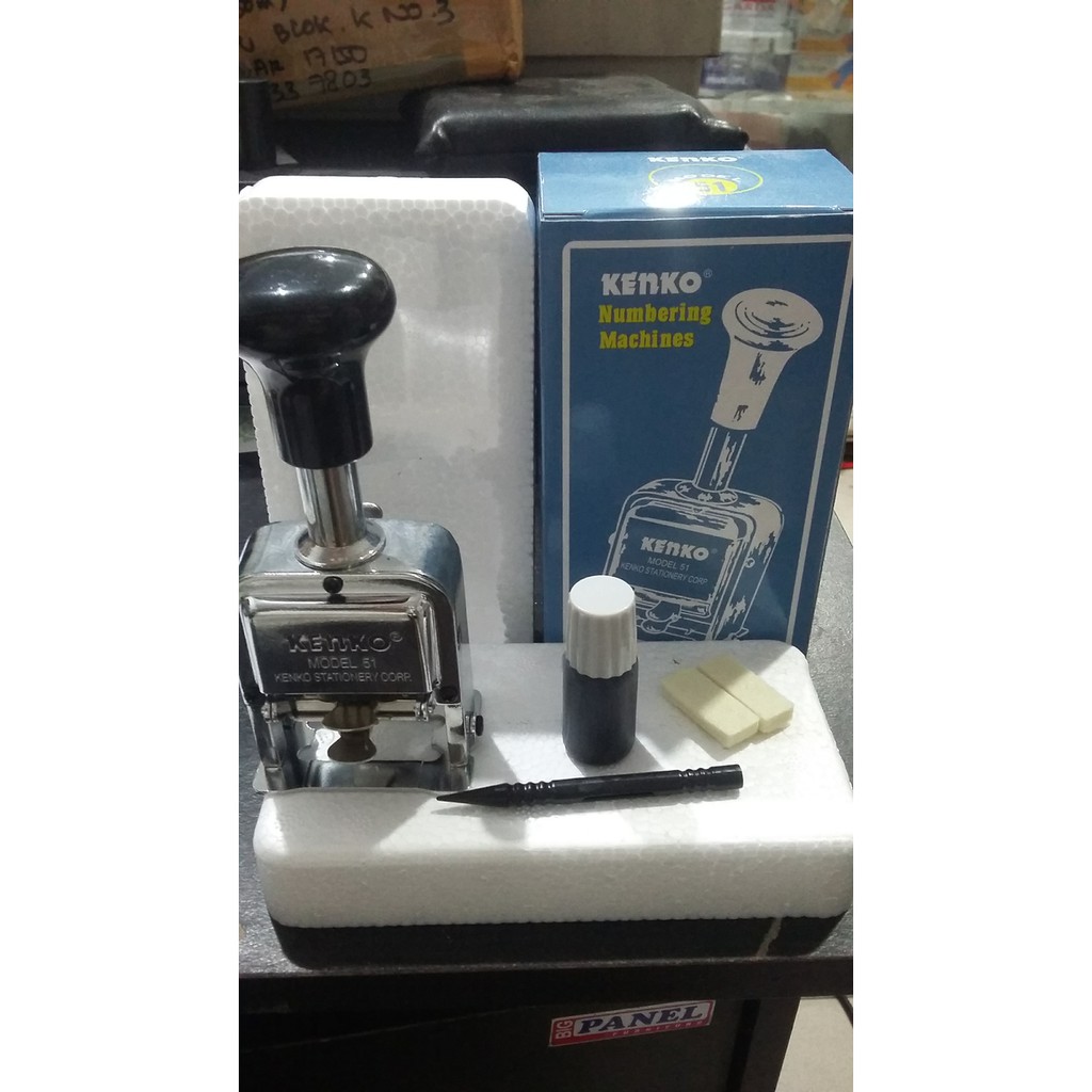 

STEMPEL NOMOR OTOMATIS KENKO 7 DIGITS MODEL 51