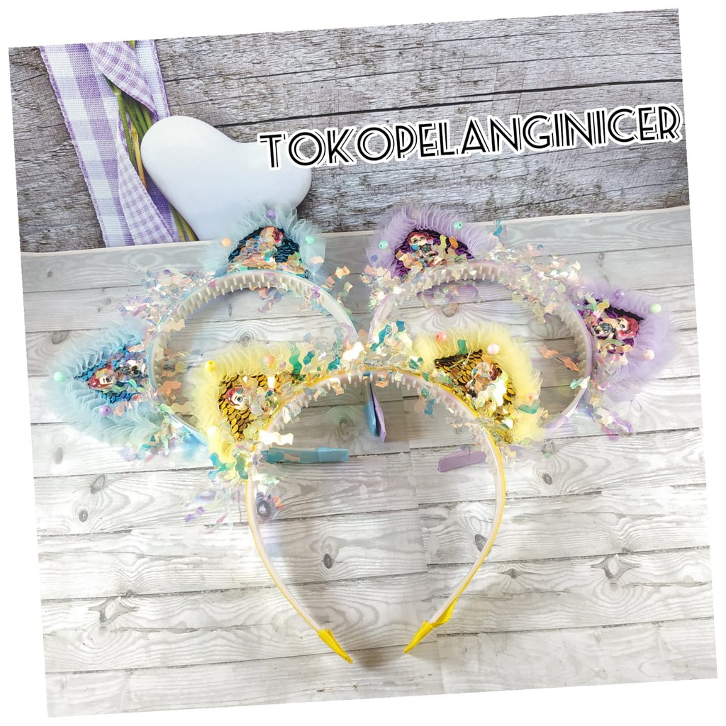 Bando Anak Lucu - Bandana kuping kucing maid fashion Wanita- Hiasan Rambut Anak Tokopelanginicer