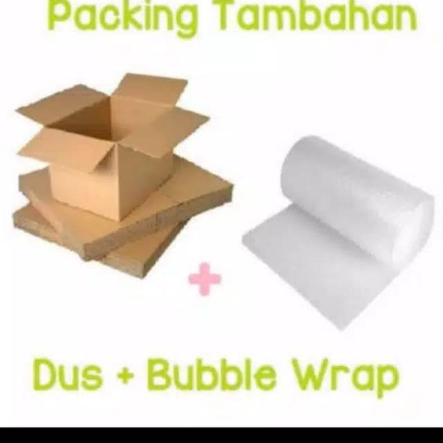 

Kardus Pekingan Tambahan Kardus+Buble Sampai Tujuan Aman