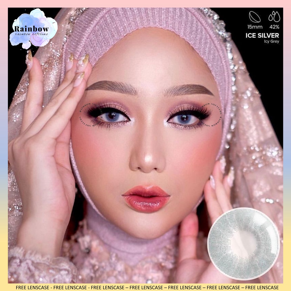 [COD} SOFTLENS ICE SILVER NORMAL &amp; MINUS (-0.50 SD -3.00) DIAMETER 15MM