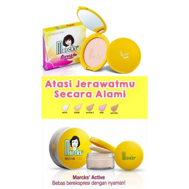 Marcks Bedak Tabur//Teens Compact Powder// Marcks Tabur Active ORIGINAL-BPOM