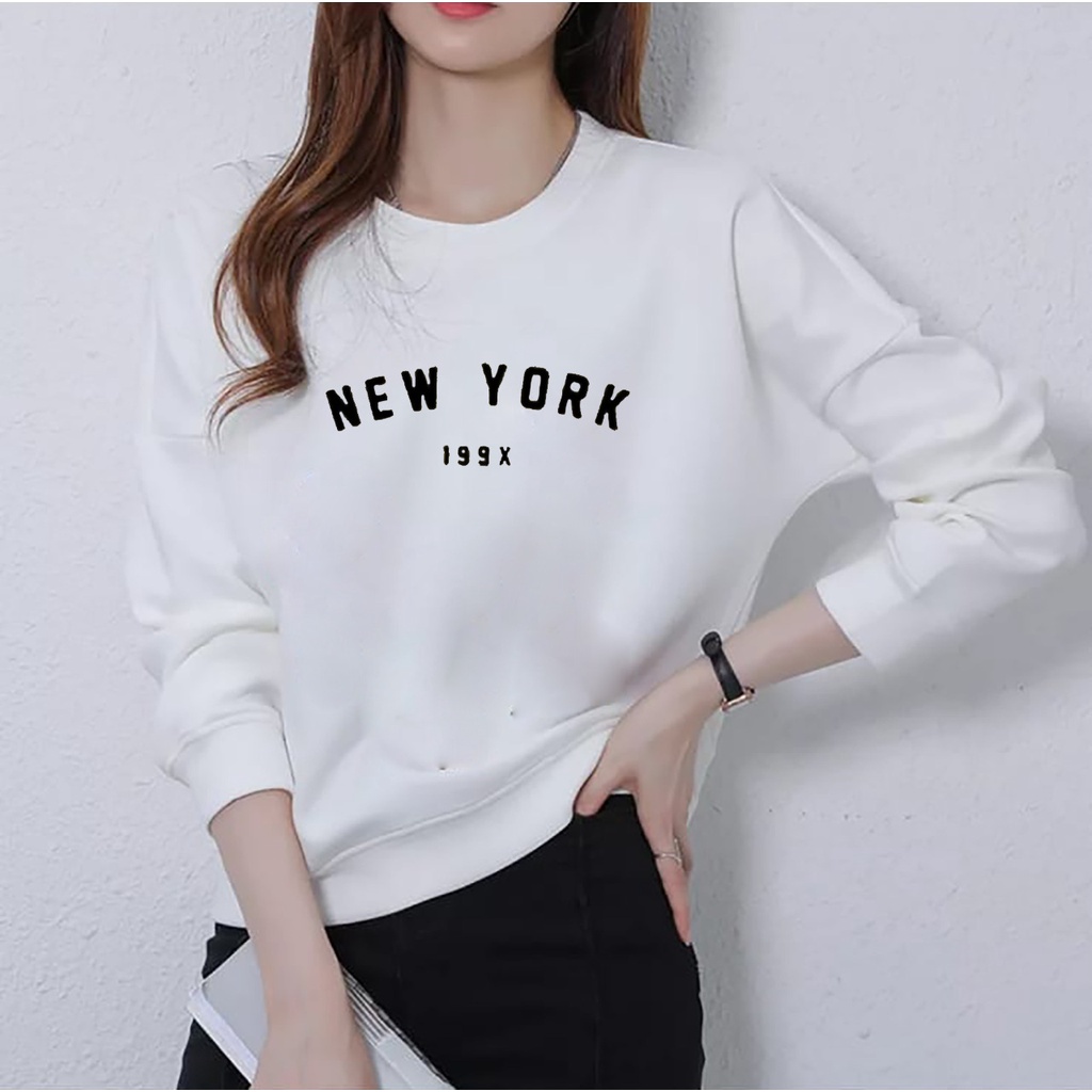 BAJU DISTRO WANITA NEW YORK 199X/KAOS LENGAN PANJANG WANITA