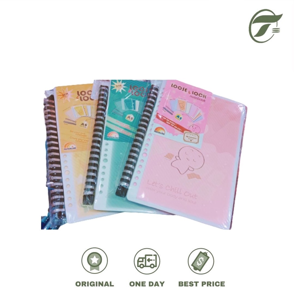 

LOOSE LEAF & LOCK SCRAP PPL LL B5 LOCK PAPERLINE BLUE/GREEN/PINK/YELLOW/WHITE