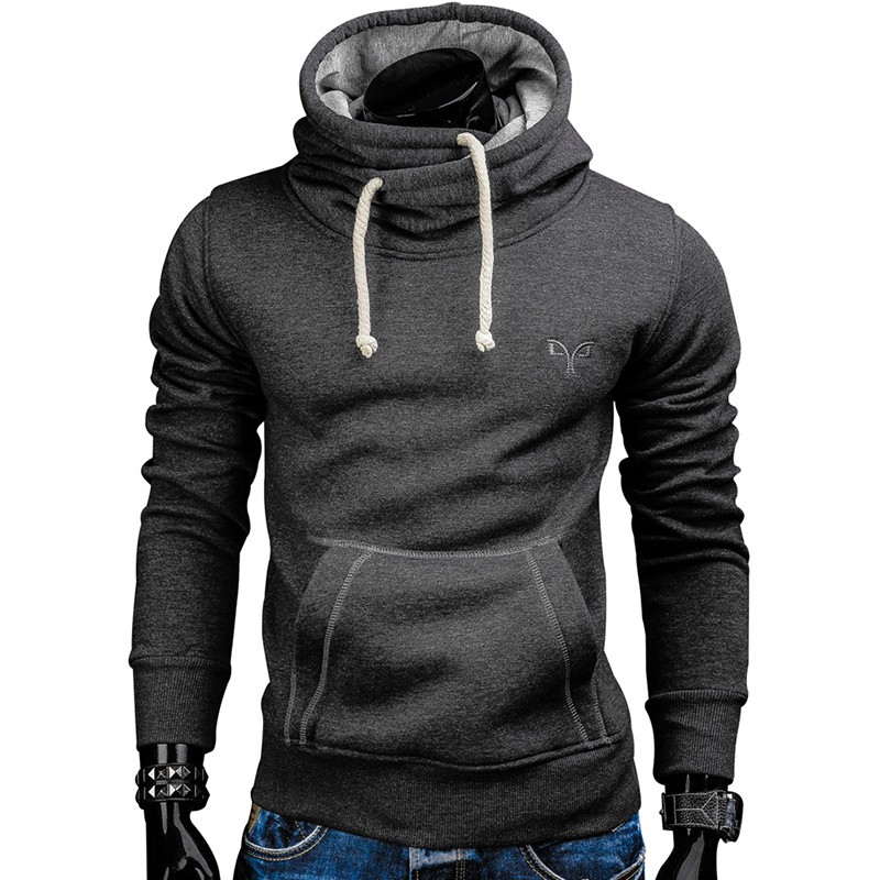 turtleneck hoodie mens