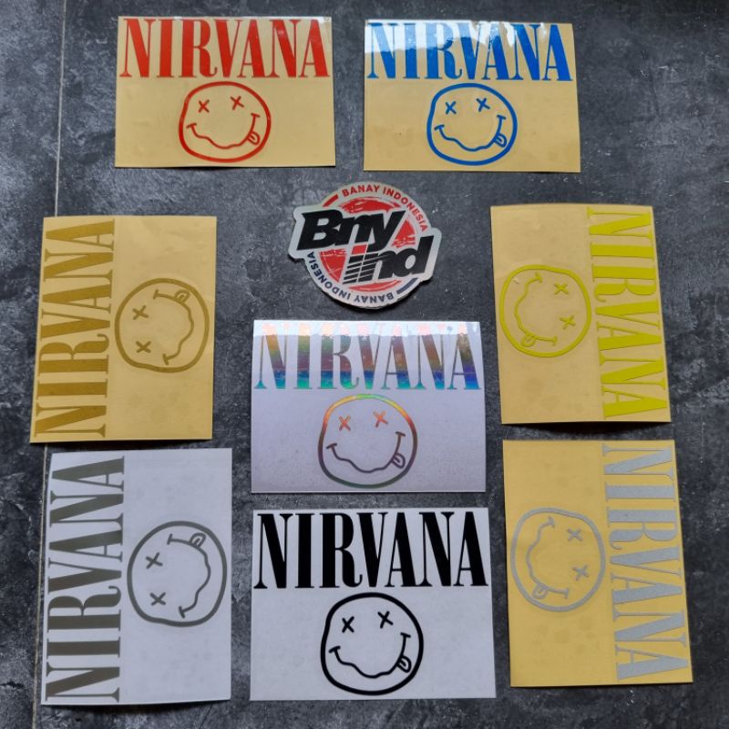 STICKER STIKER NIRVANA CUTTING