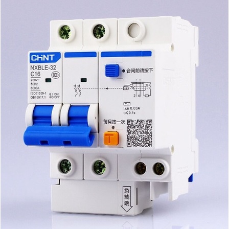 RCBO CHINT ELCB + MCB NXBLE-63  2POLE