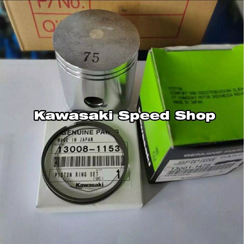 Piston Seher Ninja R RR B75 dan Ring Seher Ninja Original