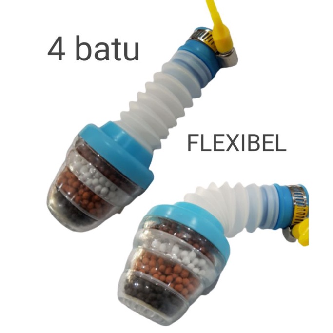 FLEXIBEL 4  BATU  Saringan Keran air / SARINGAN AIR KRAN 4  BATU PENYARING FILTER SAMBUNGAN KRAN BATU STERIL