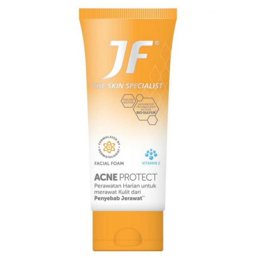 JF Facial Foam Acne Protect Sabun Wajah Berjerawat