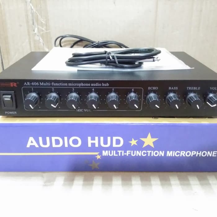 MIXER MIC ATAU PEMBAGI MIC 6 CHANNEL CEER AR 606