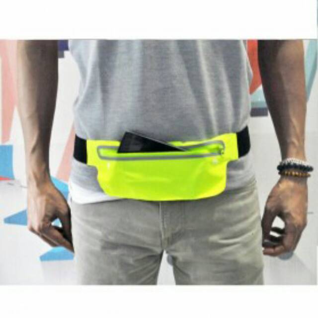 Tas Pinggang Waterproof Sports Belt with Flat Pocket - ZE-WP300