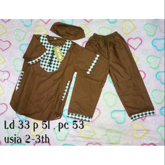 koko anak 2th-7th, baju koko anak, koko pakistan anak