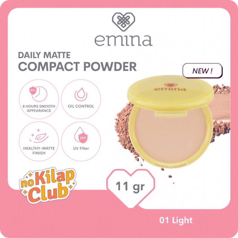 emina daily matte compact powder