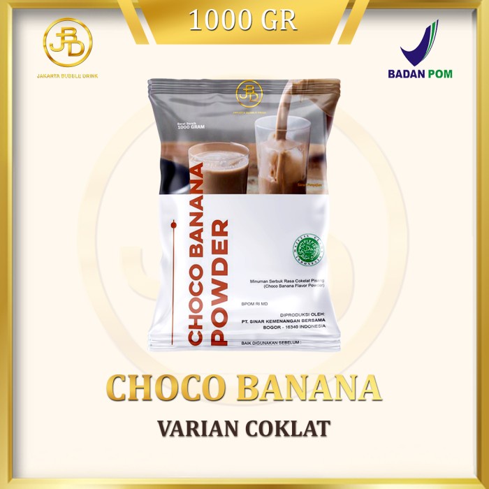 

DISKON - (BISA COD) Bubuk Minuman Premium Choco Banana 1Kg || Jakarta Bubble Drink