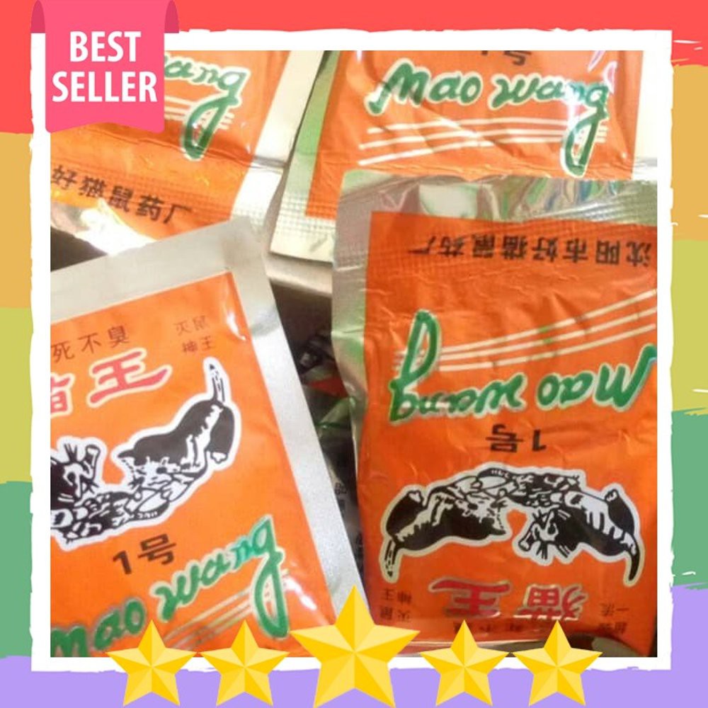 Racun Tikus Mao Wang Orange Ampuh / Pembasmi Pemusnah Tikus Efektif Maowang - 2 PCS