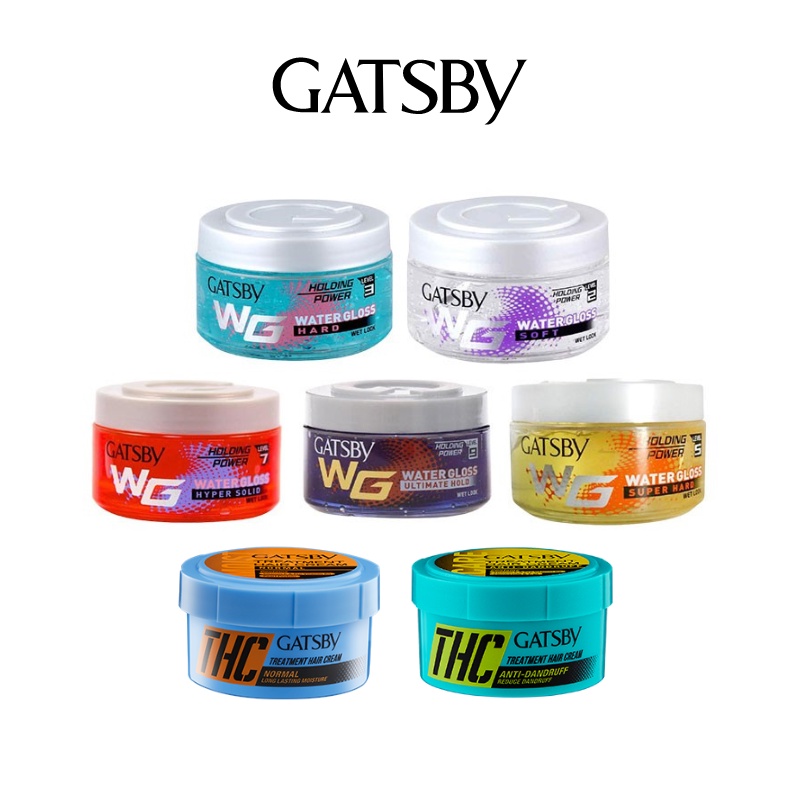 GATSBY Gel Rambut Styling Wax  Treatment Hair Cream Water Gloss