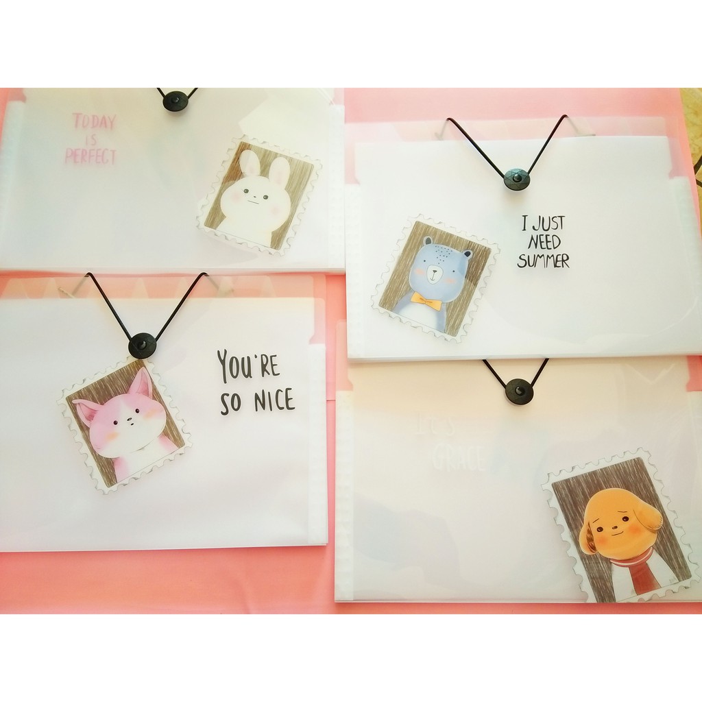 

Map Folder Kancing Animal Lucu