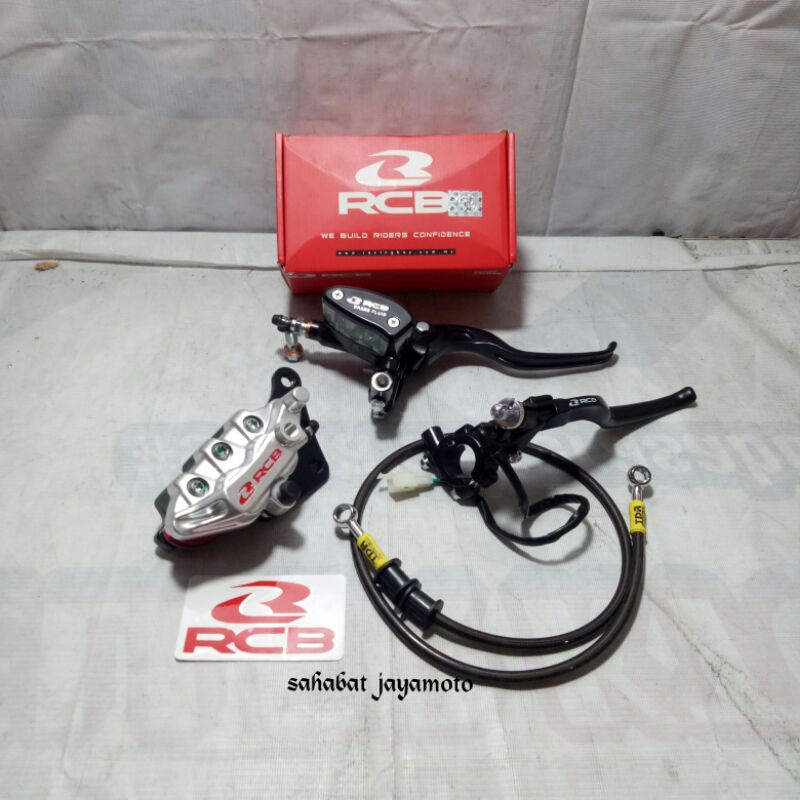 Master Rem RCB Kanan Oval Handel Kiri RCB Kaliper Depan RCB Selang Rem Depan JupiterMX Fino110 MioJ 