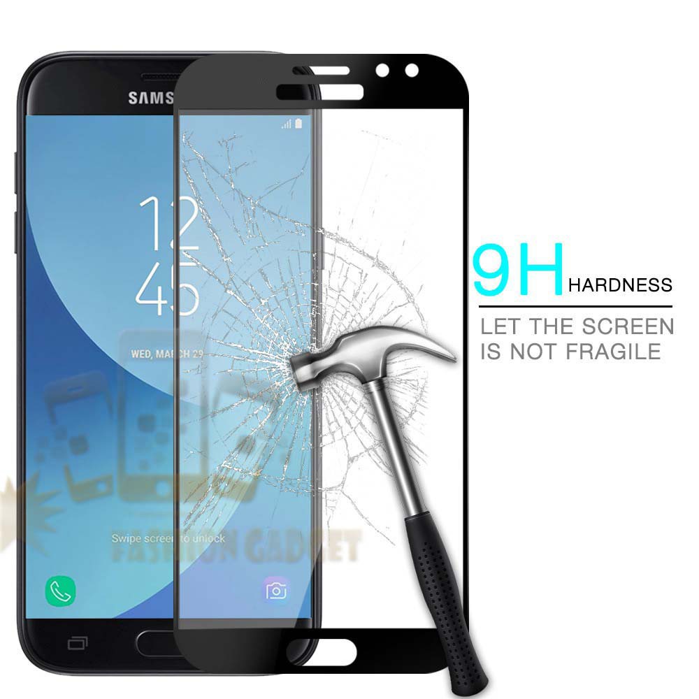 Tempered Glass Samsung Galaxy J3 Pro 2017 Full Curve / Clear Tidak Full Screen Samsung J3Pro Bagian Depan / Anti Gores Kaca