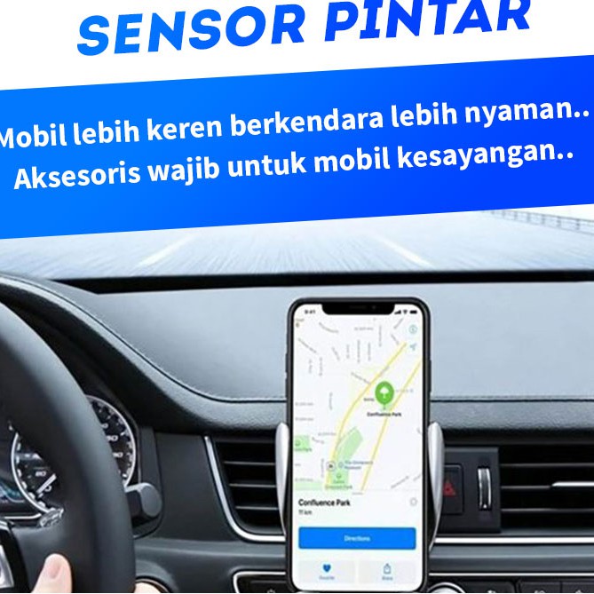 Dudukan Ponsel Sensor Pintar Wireless Charge