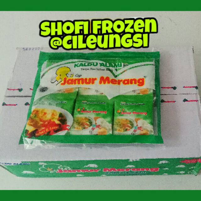 

bumbu penyedap rasa non msg kaldu alami cap jamur merang original 1 pack isi 30 saset