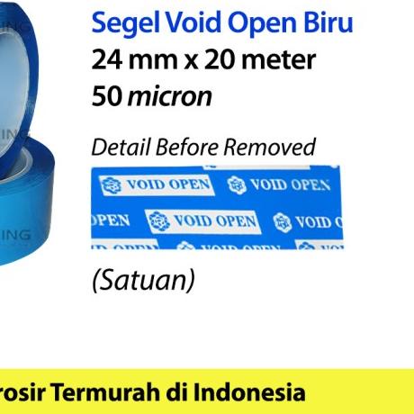 

✩ LAKBAN SECURITY OPEN SEGEL VOID TAPE SELOTIP ISOLASI RUSFET / SATUAN ♜