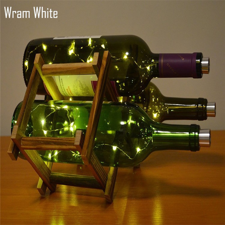 Hot Sale/Lampu Malam LED Bentuk Gabus Starry Light Lampu Botol Wine Untuk Dekorasi Xmas Pesta