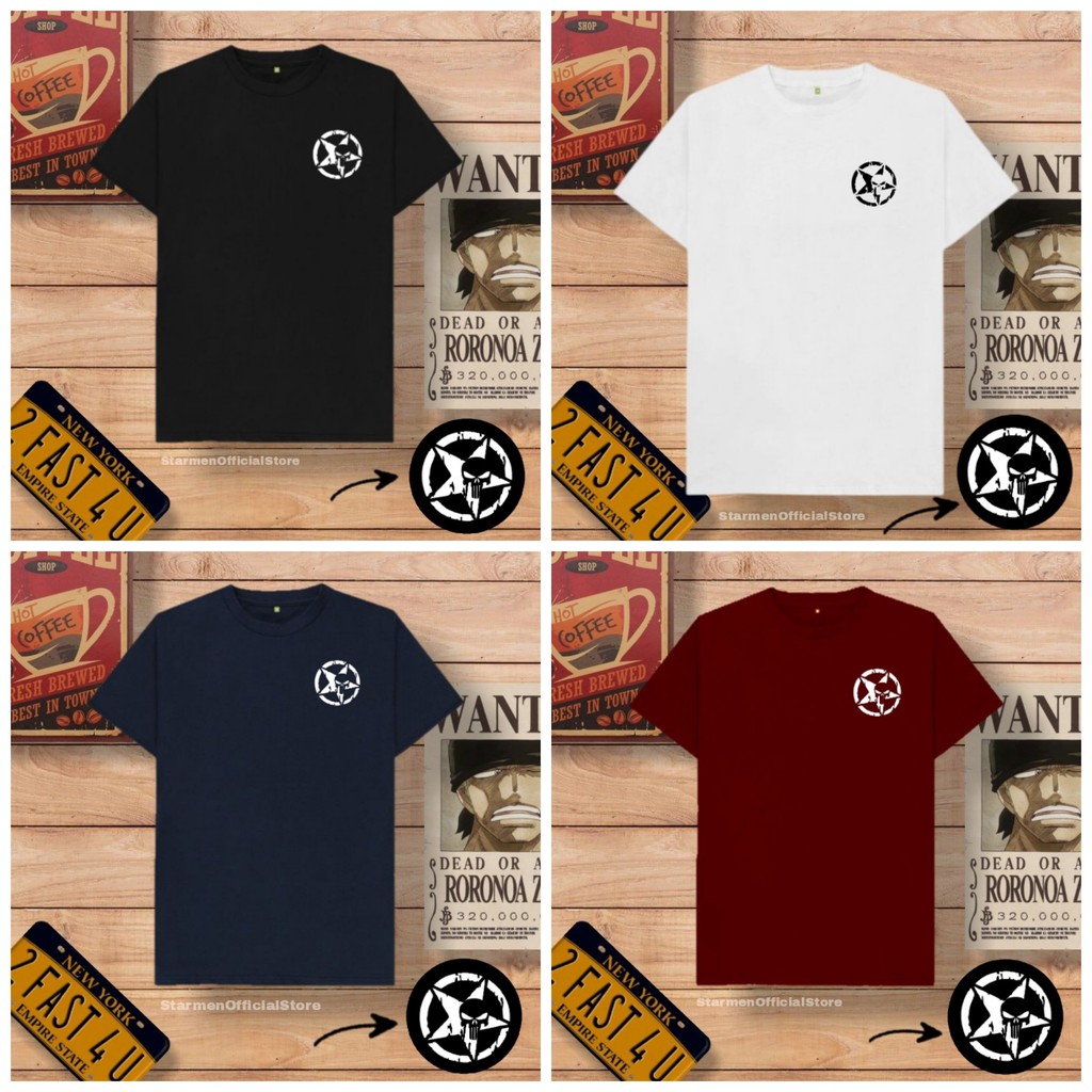 Kaos Distro Unisex StarTengkorak katun  Combed 30s / sablonpolyflex /polyflex premium / Pakaian Pria Wanita Atasan Cowok Cewek /kaos kekinian / kaos viral / tshirt tumbrl tee basic /SIZE M , L , XL , XXL / kaus oblong oversize kaos murah best seller ready