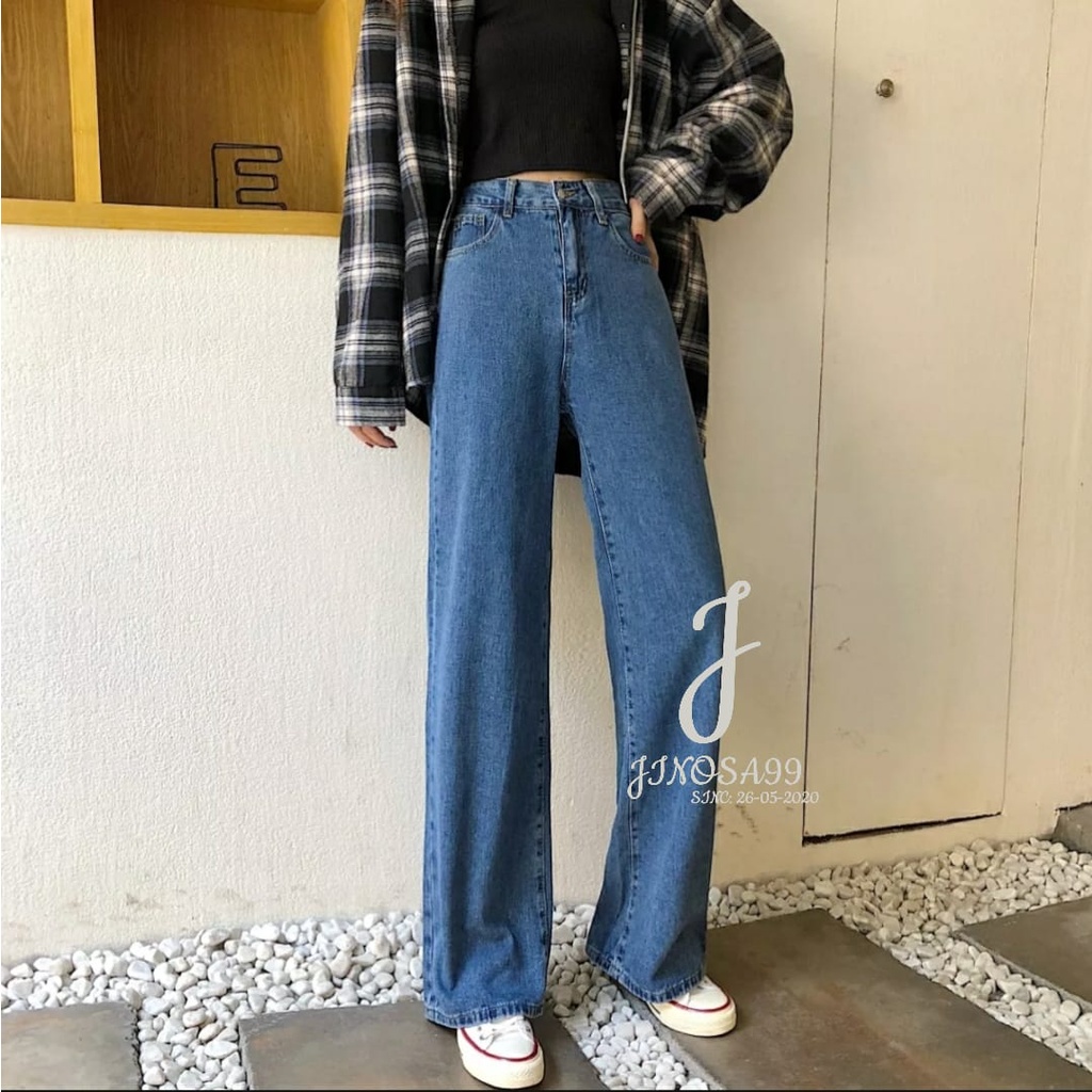 Highwaist Loose Jeans Wanita Hangover Vol.1