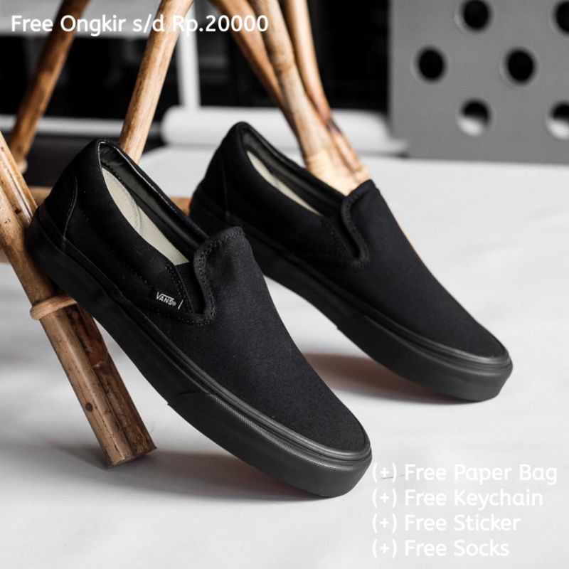 vans slip on kulit