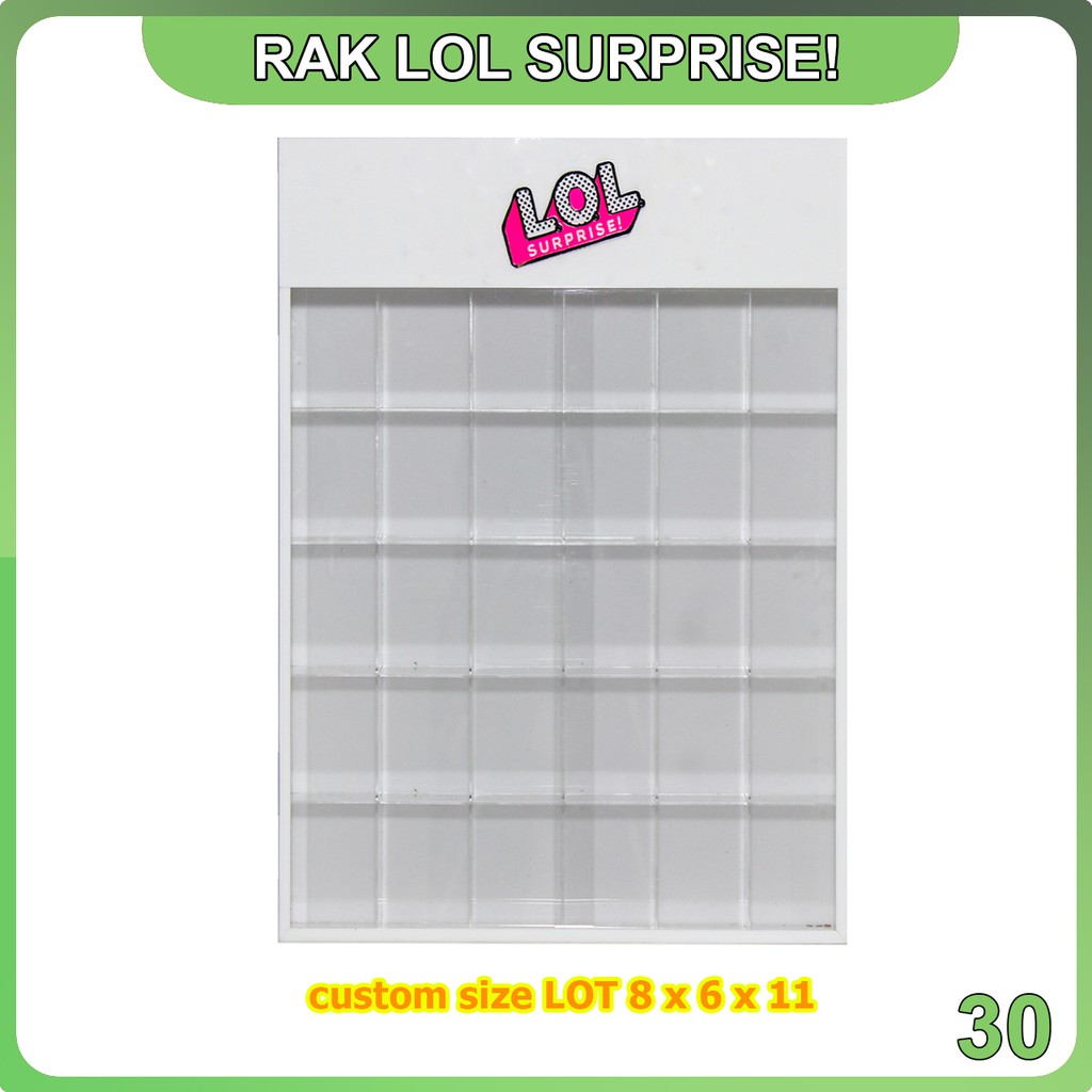 

Ral LOL Suprise isi 30 CUSTOM LOT Bahan Acrylic/Akrilik