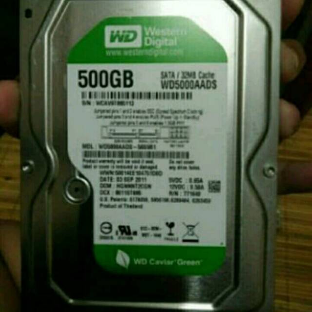 Harddisk Internal WD 3.5 500GB Sata Buat PC