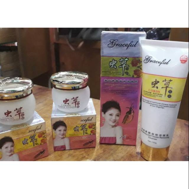 Cream cordy graceful pagi malam+sabun cordy graceful